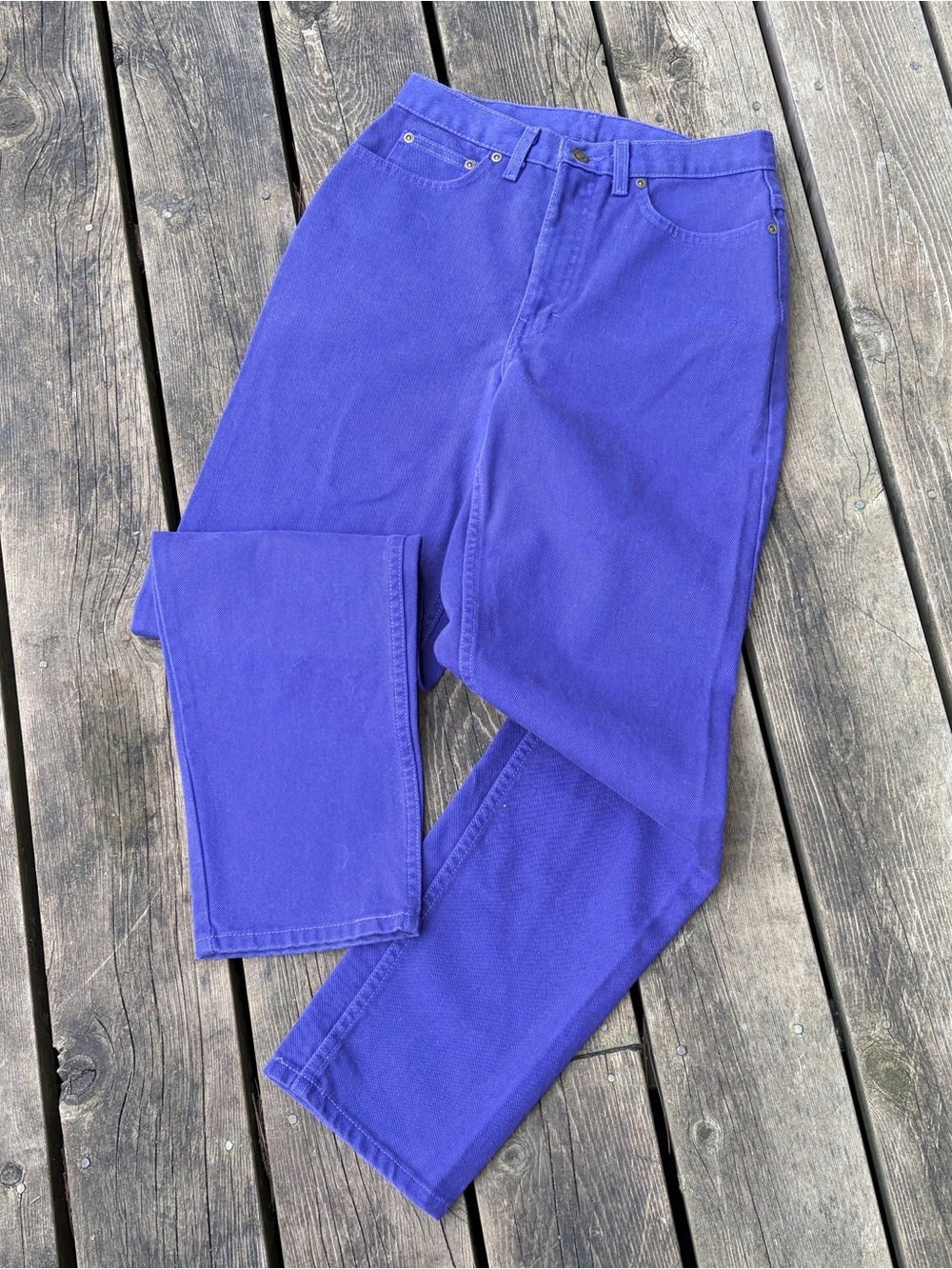 NEWPORT NEWS Jeans Rare Vintage JEANOLOGY High Rise Cotton Purple Size 8 Small